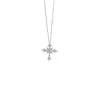Colar Pingente Cruzado de Diamante Lapidado de Forma Especial Modelo Novo 2026 Luxo Leve Exquisito Design de Nicho Corrente de Clavícula Personalizável