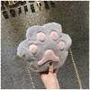Bolsa de Pelúcia de Urso Fofa Nova Outono e Inverno Feminina Estudante Moda Versátil Tendência Bolsa de Ombro Transversal Pequena