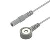 Terminal Redondo de Tubo Personalizado de Fábrica Par Hebilla Magnética Hembra de 3.5mm Cable de Conexión Digital para Fisioterapia