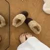Zuecos suaves y mullidos estilo Birkenstock para otoño e invierno, versátiles para poner y quitar, cálidos, para usar al aire libre, pantuflas de pelo para personas perezosas