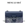 Personalização de bolsa feminina sob encomenda a partir de foto etiquetagem transfronteiriça dropshipping bolsa quadrada pequena de ombro único transversal bolsa de mão bordada estilo chinês novo
