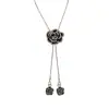 Cadena de Suéter Camelia 2026 Collar de Celebridad de Internet Diseño Largo Retro Otoño e Invierno Collar de Lujo de Nicho
