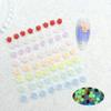 Joyas luminosas para uñas con camelia, polvo fino con purpurina, mini taladro pequeño para uñas con forma de rosa, armadura multicolor que combina con todo.