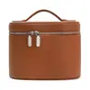 Bolsa de Maquiagem Feihong Transfronteiriça com Padrão de Lichia, Aparência Sofisticada, Bolsa de Armazenamento de Cosméticos de Grande Capacidade, Necessaire Leve Multifuncional
