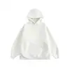 Sudadera chaqueta casual holgada de color liso estilo callejero americano para hombre, sudadera con capucha de moda otoño e invierno
