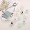 Acrílico Transparente Dos Tonos Colorido Girasol Agujero Pasante Cuentas Sueltas Hecho a Mano DIY Pulsera Cadena de Teléfono Móvil Accesorios Material