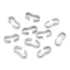 Conector de Anillo Doble Figura de Ocho de Acero Inoxidable Accesorios para Joyería DIY Accesorios Versátiles Materiales Hechos a Mano Moda Pulsera Collar