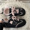 Lindos Zapatos Negros Estilo Campus para Mujer, Nuevas Zapatillas Puff de Verano 2025, Zapatos de Entrenamiento Alemanes Versátiles Casuales de Nicho