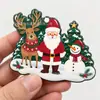 Imán de Nevera de Dibujos Animados de Reno Navideño de Epoxi Decoración del Hogar Recuerdo Festivo Imán de Nevera Magnético Suave Hecho a Medida a partir de Imagen