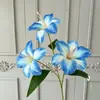 Arranjo de Flores Artificiais Azuis de Luxo para Casamento Arranjo Floral DIY Arranjo de Flores para Janela de Shopping Center ao Ar Livre Paisagismo com Flores Artificiais