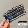 Pente de Cabelo de Pérola Levemente Luxuoso para Arrumar Franjas e Fios Soltos, Presilha de Cabelo Feminina para a Nuca, Acessório de Cabelo Feito à Mão