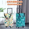 Carrito de compras portátil plegable, carrito pequeño con ruedas, bolsa de compras ecológica, remolque para el hogar, de un solo hombro, impermeable, ligero