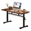 Escritorio de Computadora para el Hogar para Estudiantes de Primaria y Secundaria Habitación Infantil Mesa de Estudio Apartamento Pequeño Altura Ajustable Mesa Elevable Operada Manualmente