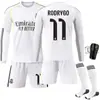 2526 Uniforme de Fútbol de Local de Manga Larga del Real Madrid No. 9 Mbappe 7C Ronaldo Jersey 5 Bellingham Traje de Otoño e Invierno