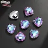 Cor Super Flash Furo Único Concha Guarda-chuva Vidro Furo para Pendurar Contas de Cristal Feito à Mão DIY Colar Pulseira Joia Pingente