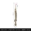 Cuchillo removedor de hilo con forma de pez metálico retro transfronterizo, tamaño grande y pequeño, herramienta para punto de cruz