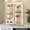 Armário de Exposição para Salão de Beleza Rack de Exposição para Esmalte em Gel Cosméticos com Luzes Prateleira de Armazenamento Multicamadas Prateleira de Exposição Comercial