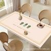 Toalha de mesa de luxo Nordic Light em estilo doméstico à prova d'água, à prova de óleo, lavável, anti-escaldante, toalha de mesa de centro, corte de PVC