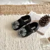 Xshx Flor de Diamante Eterna Zapatos de Fiesta de Noche para Niñas Ceremonia Académica Campus Mary Jane Zapatos de Cuero de Princesa 26 Otoño Nuevo Antibacteriano