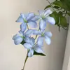 Orquídea Llama Artificial Flor de Pared de Fondo 3D Arreglo Floral Decoración Boda Morada Bauhinia Orquídea Llama Flores Artificiales Falsas