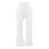 Calça Flare Elegante Estilo Europeu e Americano Cintura Alta Emagrecedora Versátil Verão Sexy Justa no Quadril Yoga Fitness Cropped Calça Casual