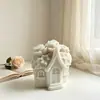 Molde de Silicona para Casa de Flores Rosa Nueva Transfronteriza de Amapola, Molde para Velas Aromáticas DIY, Suministrado Directamente de Fábrica