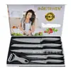 Venta Caliente de Fábrica Mango de Acero Inoxidable para Chile Juego de Cuchillos de Chef de Seis Piezas Cuchillo para Pan Cuchillo para Frutas Cuchillo de Cocina para el Hogar