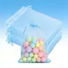 Bolsa de embalagem para sabonete artesanal, bolsa de rede com bolinhas perfumadas para sabonete, bolsa de rede respirável, bolsa de chifon, sachê, bolsa de sachê vazia, bolsa de rede