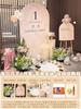 Fondo de pared para decoración de cumpleaños de un año para niños y niñas bebé estilo coreano ins versión familiar simple paquete de tablero kt completo