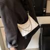 Bolsa de corrente de diamante com design de nicho, bolsa feminina nova moda 2025, bolsa tipo bolinho, textura de ar, bolsa de moda portátil