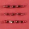 Acessórios DIY de Cinábrio de Alto Teor Contas Soltas Pingente de Areia Dourada Roxa Ornamento para Pendurar