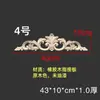 Talla en Madera Dongyang Madera Maciza Estilo Europeo Adorno Talla en Madera Estilo Francés Panel Floral Mueble Puerta de Gabinete Tira Larga Moldura de Puerta Panel Floral Largo