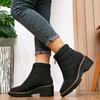 Botas Personalizadas para Mujer, Botas Martin, Otoño e Invierno, Talla Grande, Punta Redonda, Suaves, Casuales, Cómodas, Estilo Nuevo, Botines de Suela Gruesa