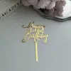 Decoración de Pastel de Cumpleaños Feliz Estilo Ins Transfronterizo Acrílico Decoración de Pastel de Cumpleaños Enchufe Suministros para Fiestas