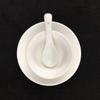 Talheres de cerâmica Hotel Hotel Restaurante chinês Criativo Branco Puro Tigela Prato Base para copos Colher de sopa Conjunto de catering Atacado