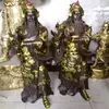 Fabricante Produz Estátuas de Cobre Puro de Guan Gong, Deus da Riqueza, Pequenos Ornamentos de Cobre de Guan Er Ye, Deus da Riqueza para Inaugurações de Empresas, e Artesanato