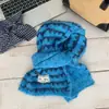 Bufanda de Punto a Rayas Coreana de Lana para Mujer 2025 Nuevo Otoño e Invierno Engrosada Protección para el Cuello Bufanda Cálida Tendencia Decorativa