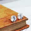 Moda Más Vendido Estilo Coreano Pendientes de Plata de Ley Encanto Fresco Circonita Redonda Pendientes de Plata Pendientes de Mujer Versátiles