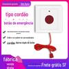 Tipo 86 Botão de Emergência Branco Tipo Corda de Puxar Tipo Corda de Puxar para Ajuda a Idosos Botão Interruptor de Alarme de Chamada Sos
