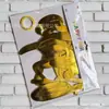 Faixa de Feliz Aniversário Multicolorida de Peça Única com Letras, Faixa de Letras de Peça Única com Estampagem Metalizada, Decorações Festivas para Festa