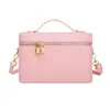 Nova Bolsa Térmica Lancheira com Zíper Portátil Versátil Ombro Único Transversal Feminina Pequena Quadrada Fashion Elegante Textura
