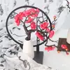 Decoraciones de Escena Estilo Antiguo, Accesorios de Fotografía de Caligrafía, Artefactos de Jade, Montaje para Fotografía de Transmisiones en Vivo y Videos Cortos, Flores de Ciruelo