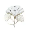 Reloj de Pared Estilo Lujo Ligero Sala de Estar Simple Moderno Decoración de Pared Personalizado Creativo Moda Reloj de Pétalos Decoración de Reloj para el Hogar