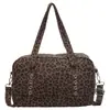 2026 Nova Bolsa de Ombro Único Estampa de Leopardo Feminina Bolsa Almofada Para o Trabalho Retro Versátil Bolsa de Mão Bolsa de Boliche Simples