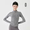 Nueva Chaqueta Deportiva con Cremallera para Mujer Top Ropa de Fitness Traje para Correr Yoga Traje de Sudor Primavera y Verano
