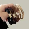 Elástico de cabelo estilo simples torcido, alta elasticidade, durável, espessado, elegante e versátil, adequado para rabos de cavalo, acessório de cabelo, faixa de cabeça, elástico