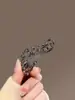 Pinza de Pelo de Cristal con Pinza Horizontal de Cisne Negro Tocado Pinza de Resorte para Cabello Semiatado Pinza de Metal Pinza de una Pieza en la Parte Posterior de la Cabeza