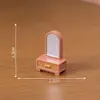 Serie de Muebles Miniatura de Mimbre para Armario para Paisajes en Miniatura, Accesorios de Decoración DIY para Casas de Muñecas, Adornos de Escritorio Mini