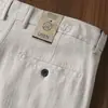 Pantalones de Algodón y Lino Vintage Espiga Teñidos en Hilo de Gama Alta Verano Delgados Transpirables Suaves Pantalones de Lino para Hombre Rectos Casuales