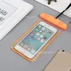 Bolsa Impermeável Transparente Luminosa de PVC para Celular Estojo Protetor Fluorescente para Celular de Mergulho Bolsa Selada Impermeável com Tela de Toque Personalização
